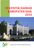 Statistik Daerah Kabupaten Siak 2010